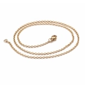 Elegante goldene Gliederkette mit Karabinerverschluss im minimalistischen Spiral-Stil - 450mm x 1.8mm(KN80683-Z) / Gold