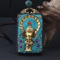 Thai Peace Ganesha Ebony Nepal Single Pendant