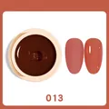 Solid cream nail gel polish color 013 mocha brown in matte and glossy finish - Solid Gel 13