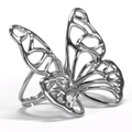 Ganz Silber Schmetterling