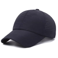 Berretto da baseball blu navy ad asciugatura rapida con fori di ventilazione tagliati al laser - Regolabile / Blu navy