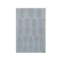 French style nail stickers B1 large with vertical blue stripes patterns for manicure - French B1 Large