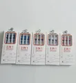 Five assorted colors of 3-in-1 nylon braided USB charging cables in white retail boxes - 1.2m 3-in-1 (Paper Box Packaging) / Colorful
