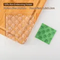 Gift box pattern acrylic fondant stamp for Christmas cake and cookie baking decorations - Gift Box Stamp