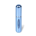 Atomizzatore di profumo blu metallizzato da 5ml con finestra di visualizzazione trasparente - Azzurro
