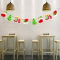 Christmas party paper banner with colorful cartoon stockings and tree hanging decorations - Z15-Sock & Hat Elements