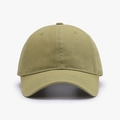 Classic olive green cotton twill baseball cap for men and women with six-panel design - Adjustable / Fruit Green