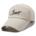 Beige breathable mesh baseball cap with Sport embroidery for outdoor sun protection - Sport Embroidery Style / Sport Embroidery Khaki