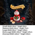 Christmas snowman window static sticker available in five sizes for festive glass decor - Small Size【40*50CM】