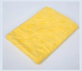 Absorbent yellow pet towel with embossed sea life patterns and skpva logo for dogs - Yellow / Ocean Embossed