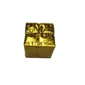 Weihnachtsbaum-Anhänger mit goldener holografischer Glitzer-Geschenkbox-Dekoration - 10mm / Gold