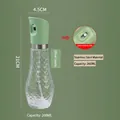Olive green 260ml kitchen oil sprayer with diamond texture glass bottle and stainless steel ring - Green Star Diamond Spray Bottle