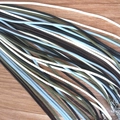 DIY necklace cords in multiple colors with metal lobster clasps on a wooden surface - 1.5mm Thick Mixed Colors 45+5cm Extension