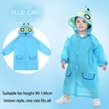 Poncho de pluie bleu motif voiture pour enfants garçons et filles taille 90-130cm - Taille unique / Voiture Bleue
