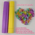 Detail of durable PP balloon sticks and heart-shaped macaroon color holders in bulk - 32CM Macaron Color Stick and Cup Set