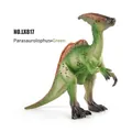Realistic green Parasaurolophus dinosaur model with textured skin and head crest - Parasaurolophus · Green