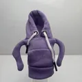 Purple car gear shift hoodie cover made of knitted fabric with white drawstrings - New Purple