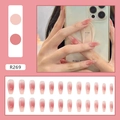 Set unghie finte a ballerina con sfumatura rosa blush e finitura lucida - R269 Sfumatura di Fard