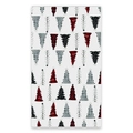 Microfiber kitchen towel featuring red and black plaid Christmas tree pattern - 45*66cm / Colorful Cartoon Tree (CSJ1-18)