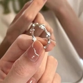 Irregular textured S925 sterling silver ring in silver finish with S925 hallmark - No. 32 Open Ring