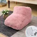 Pink plush electric foot warmer with 5V USB heating pad and soft faux fur finish - Plain Style / Pink 5V (USB Model)