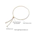 Adjustable 925 silver DIY bracelet chain with 5mm silicone bead and 0.8mm fine links - Rose Gold