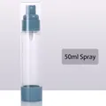 Portable 50ml vacuum spray bottle in blue-grey finish for cosmetic liquid storage - Spray / 50ml / Blue