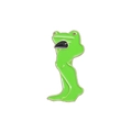 Funny long-legged green frog enamel brooch with gold trim and creative cartoon design - Green Long Leg Frog (QHXZ1055)