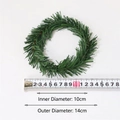 Mini corona de agujas de pino con diámetro interior de 10 cm y exterior de 14 cm detallada - Anillo sencillo / DI 10cm/DE 14cm