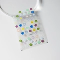 Self-adhesive mini nail art stickers with colorful cute smile face patterns, model S-026 - Multicolor Combo Smiley (S-026)