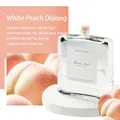 White Peach Oolong reed diffuser in square glass bottle with luxury fruit scent - White Peach Oolong
