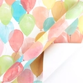 Rainbow watercolor balloon pattern gift wrapping paper roll for birthday celebration - Balloon Style / 50cm x 70cm