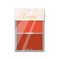 Polka dot denim style nail art stickers in red and white, model MS-212 by Tomoni - MS212 Red Polka Dot