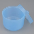 Scatola di disinfezione blu traslucida per manicure con filtro interno e coperchio - Blu