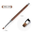 Nail art gradient brush MG-09 with wooden handle and flat bristles for ombre effect - Extension Styling Brush (MG-09)