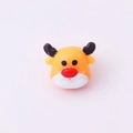 Glow reindeer cartoon LED ring for kids party featuring orange finish and red nose detail - Deer
