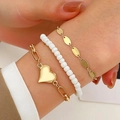 Gold - Heart Bead Style