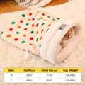 Saco de dormir para gatos con lunares, tallas M y L para el calor acogedor de invierno - Saco de Dormir Kimpets con Lunares