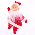 Classic red and white Santa Claus hanging ornament with gold string for Christmas tree decor - 12cm / Red