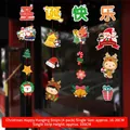 Set of 4 Christmas hanging banners with Santa Snowman and Reindeer holiday decor - Style 02