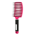 With Boar Bristle / Black Handle Rose Red (with Boar Bristle)