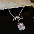 No.25 Pink Silver Necklace