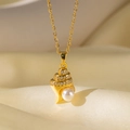 Collier Conque Perle 8123 Or
