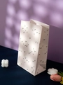 Pink cartoon gift bag with white daisy patterns for children birthdays and party favors - Style A - Chunfeng Shili Flat Bag (ZD050)