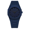 Deep blue octagonal sports watch featuring unique black Eastern Arabic numeral markers - Dark Blue