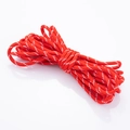 5mm red woven nylon rope with white reflective dots for DIY fashion accessories - 5mm / Red