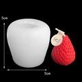 5cm strawberry silicone mold for DIY scented candles and handmade soap crafts - H63 Mini Strawberry