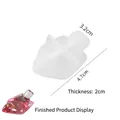 Stampo in silicone a forma di pesce per resina epossidica, dimensioni 4,7 cm x 3,2 cm per DIY - Uccello n. 2