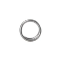 Polished silver stainless steel hinged segment ring for nose or ear piercings - 1.2x8mm / Silver-Double Hoop