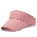 Pink athletic sun visor hat for running with extended brim and moisture-wicking band - Pink